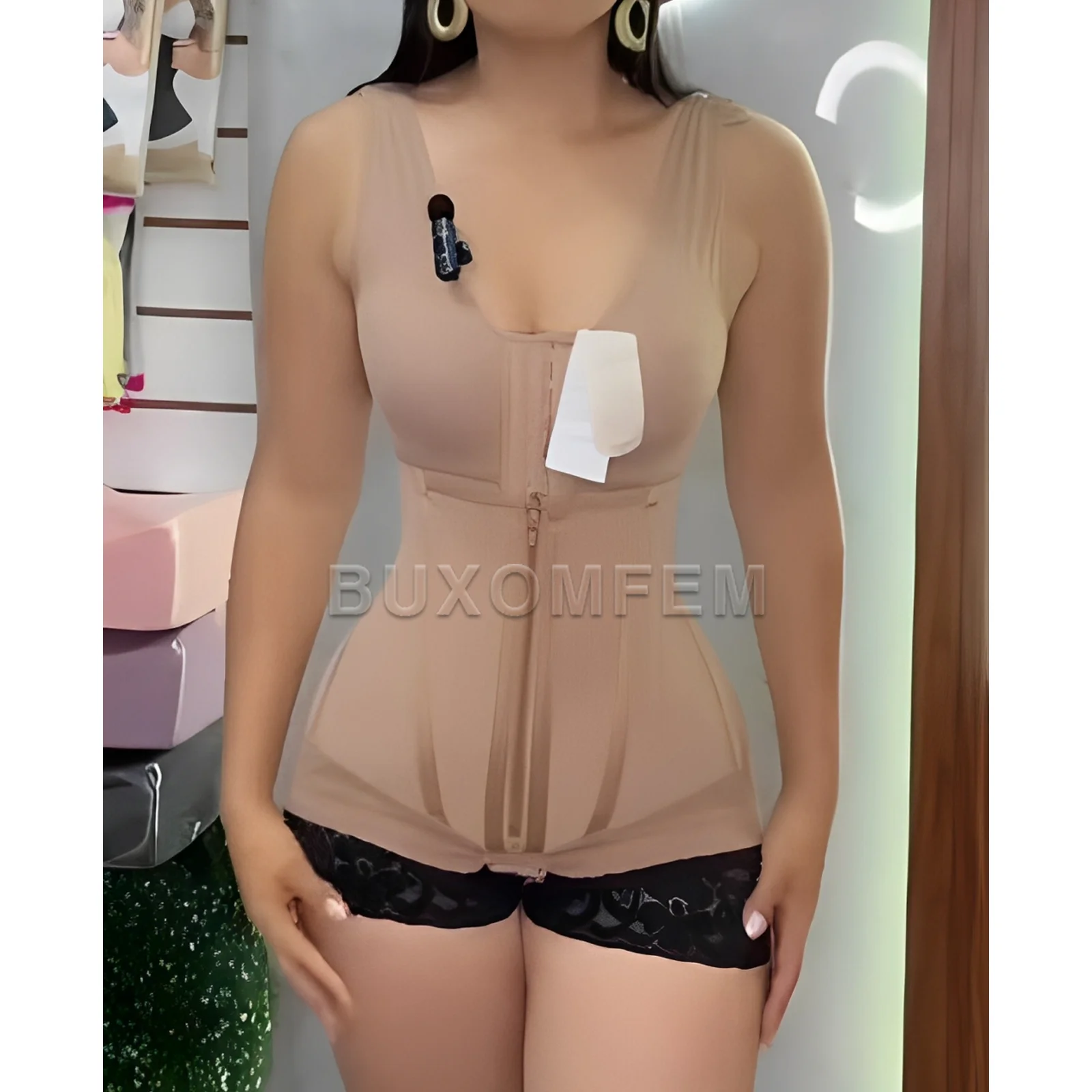 

Women's New Push Up Modeling Shapewear Post-Surgery Faja with Bra Post-Surgery Seamless BBL Bodysuits with Bones for Women