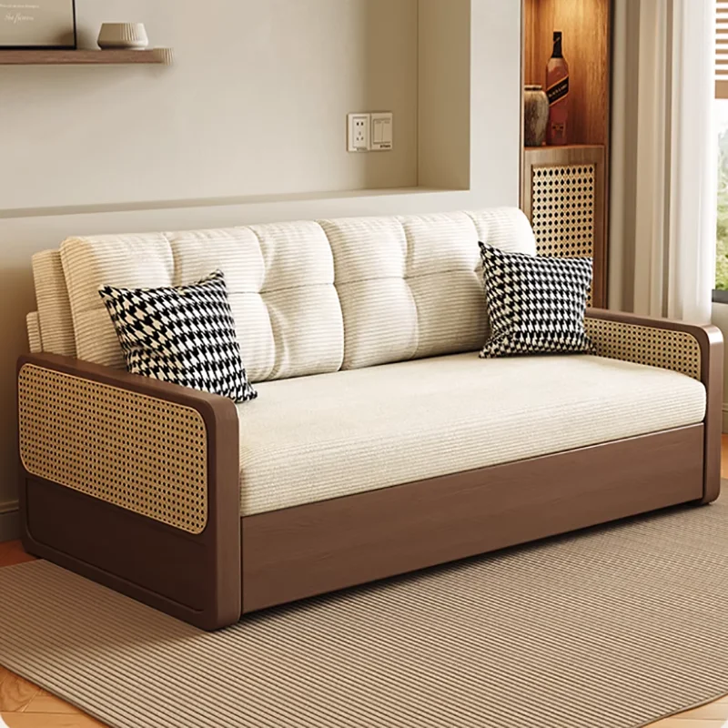 

For American Vintage Living Room Sofas Rustic Upholstered Classic Simple Sofa Bed Glam Premium Sofá Convertible Home Furniture