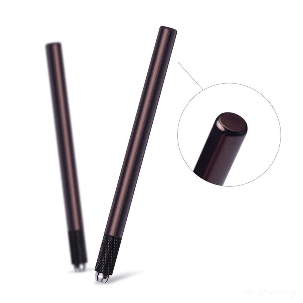 Microblading Pen Semi-Permanent Eyebrow Embroidery Handheld Precision Beauty Tool for Hair-Like Strokes Tattoo Needles Supplies