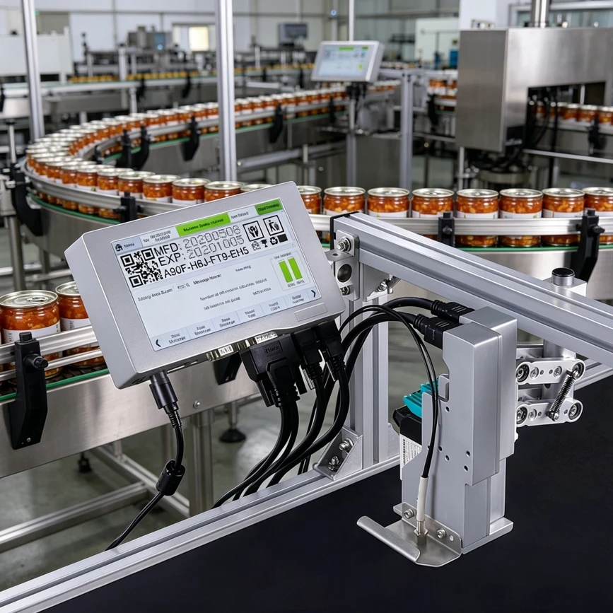 Advanced Docod T230 Inkjet Printer Date Coding Machine for Pharma and Cosmetic Applications
