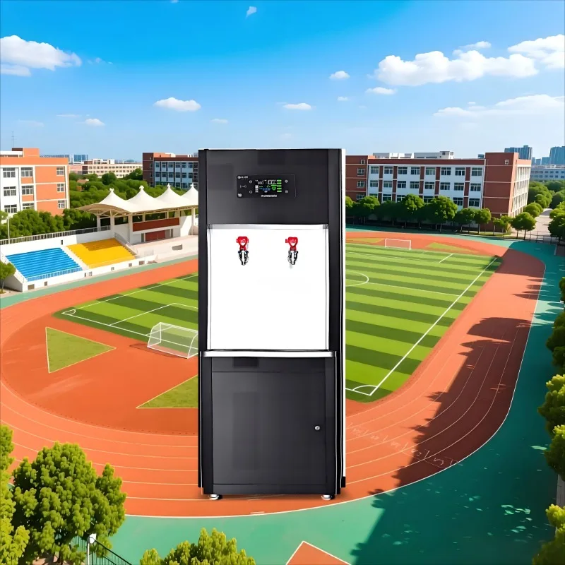 32-liter large-capacity water dispenser with filtration function, 2 taps, hot and cold drinking water, compressor cooling
