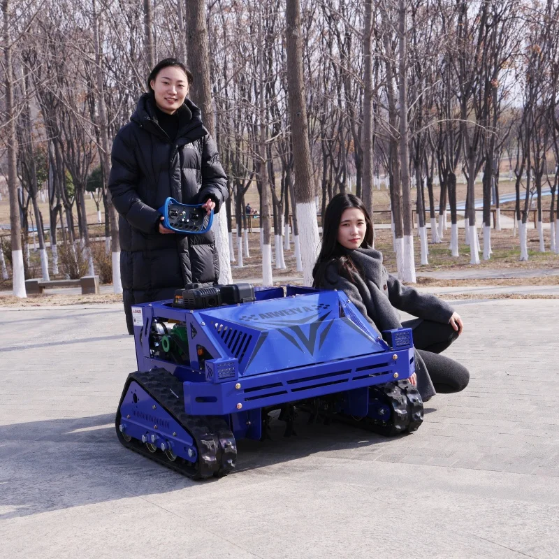 

Настраиваемый газовый двигатель, небольшой робот, газонокосилка, ширина резки 550 мм, гусеничная газонокосилка с дистанционным управлением