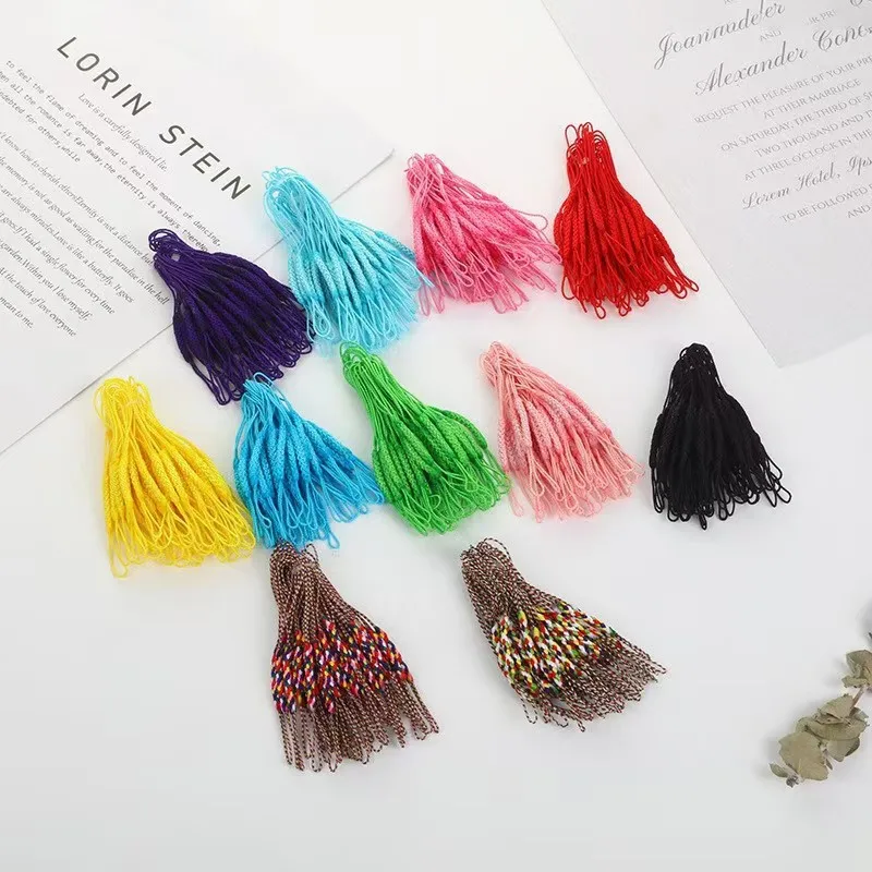 10PCS Double Ended Phone Rope Key Chain Lanyard Hand Knitted Phone Strap Braided Pendant Charms Phone Cord Keychian Accessories image 5