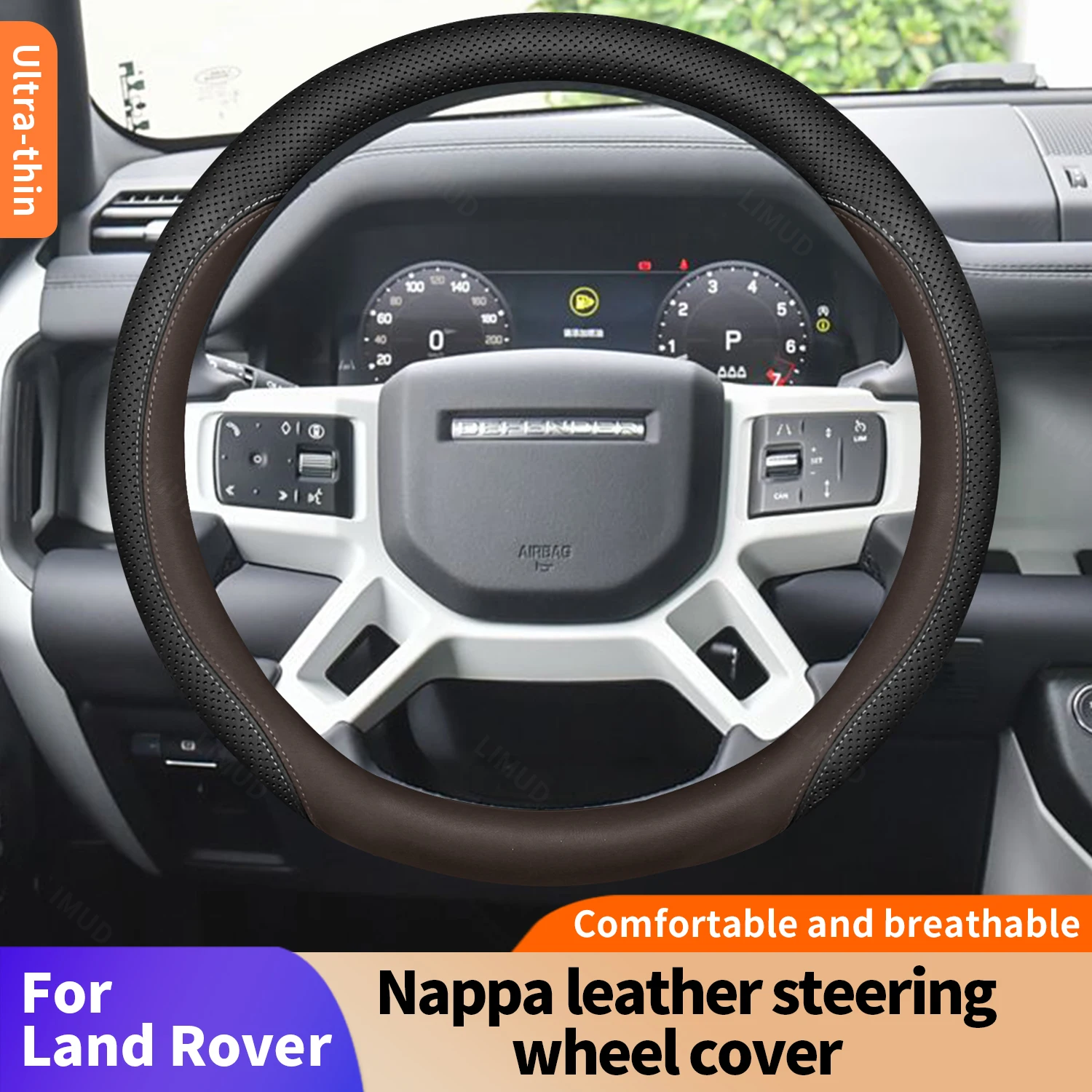 

Чехол на руль Land Rover Discovery Sport Evoque Range Rover Defender Four Seasons, универсальный чехол на ручку, противоскользящий пот