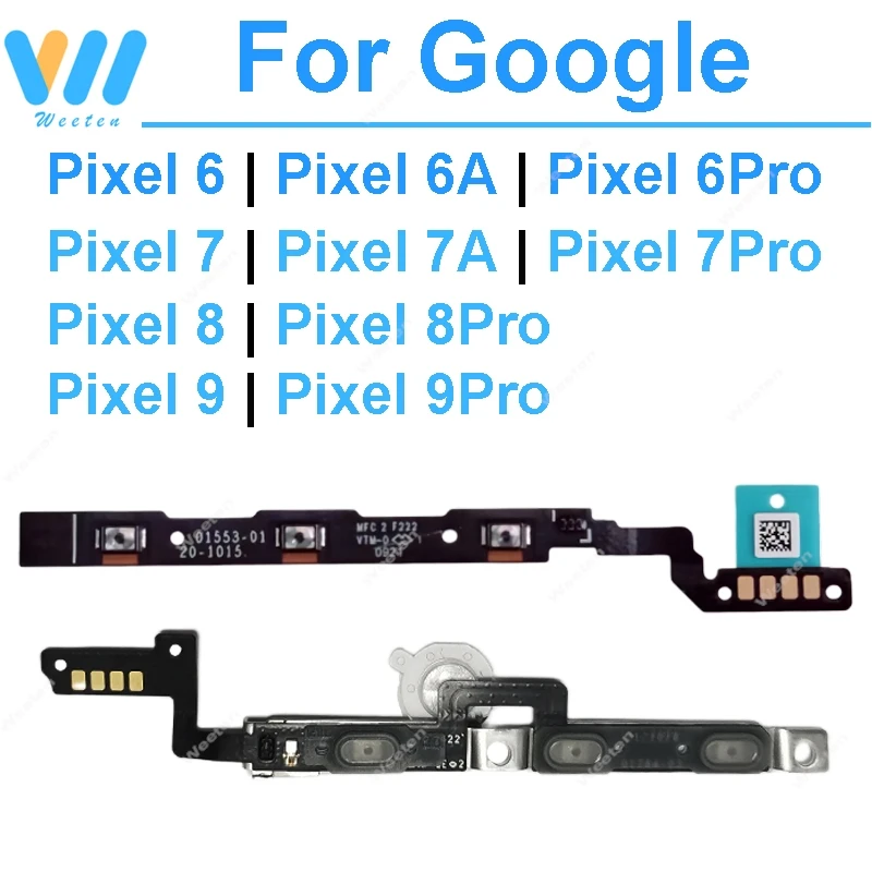 Volume Power button control flex cable For Google Pixel 6 6a 6pro 7 7a 7pro 8 8pro 9 9pro power flex cable Replace Repair Parts
