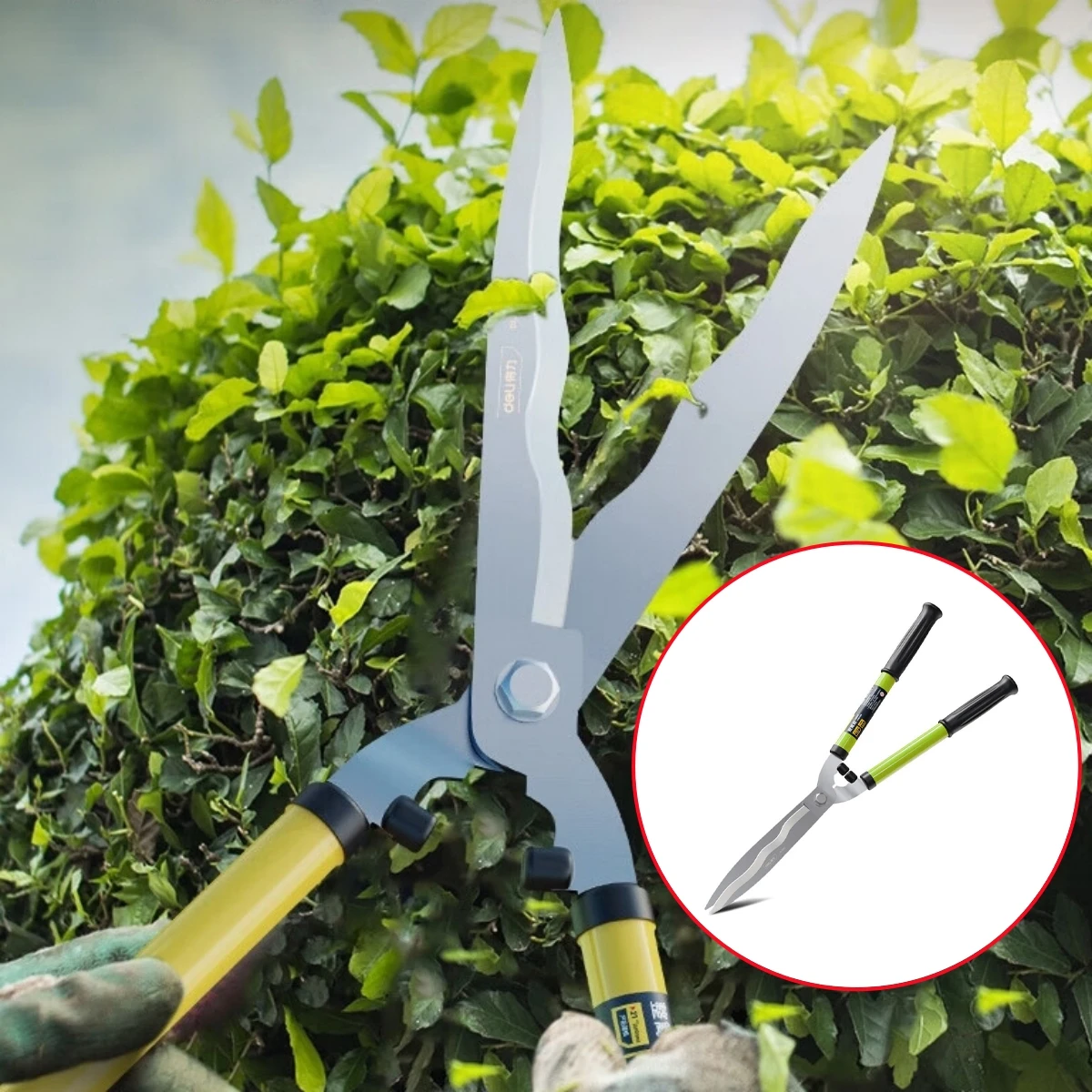 

21" Gardening Scissors Pruning Shears Hedge Trimmers 52cm Professional Lawn Orchard Agriculture Plant Flower Tree Cutter 1Pc