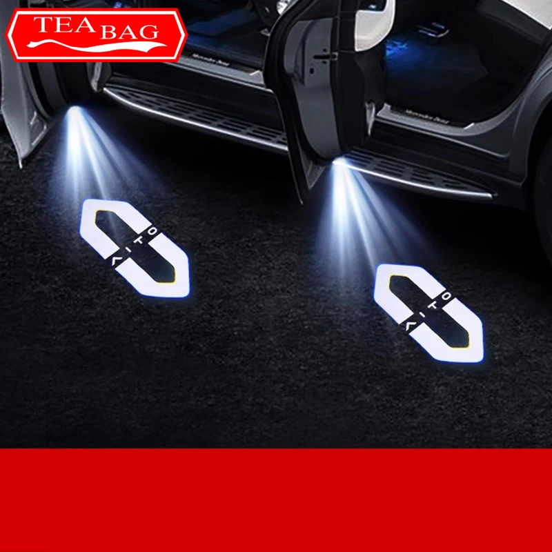 For Aito M5 M7 M9 2024 2023 2022 Car Styling Door Welcome Light Projection Laser Ambient Light Auto ModifiedAccessories