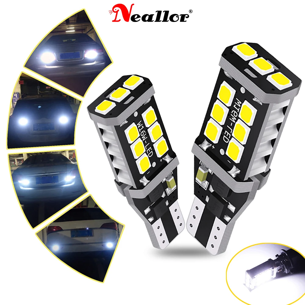 2 stücke W16W T15 921 Led Canbus Keine Fehler Rückfahrlicht Auto Schwanz Birne 912 12 v 16 watt W2,1x9,5 d Backup Lampe 15SMD 2835 Rot Weiß Gelb