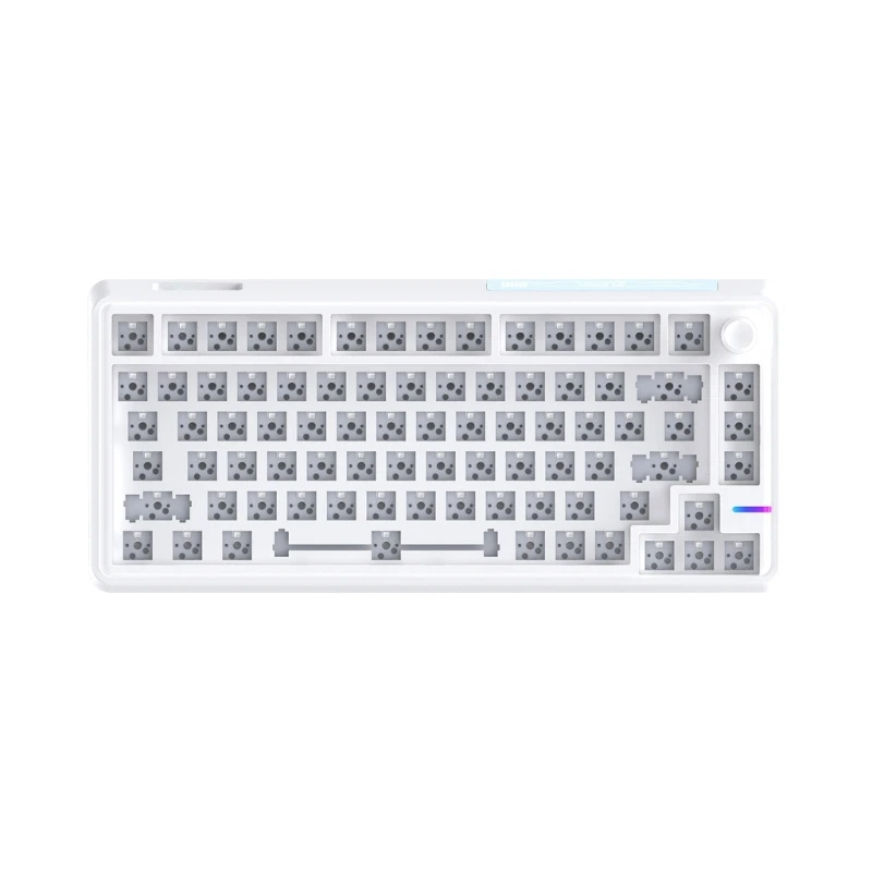 

DN59 LS02 Mechanical Keyboard Kit 84keys 1 knob Support BT5/2.4Ghz/TypeC Convenient Switches Replacement Aluminum