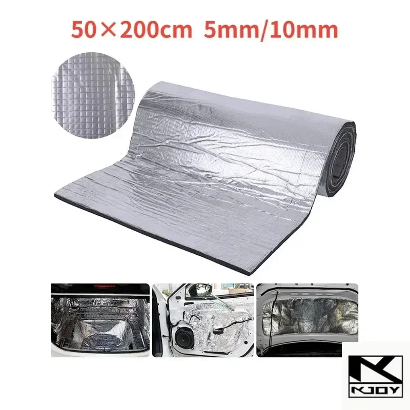 kkjoy Fireproof Insulation Mat 200x50cm Acoustic Thermal Pad for car use