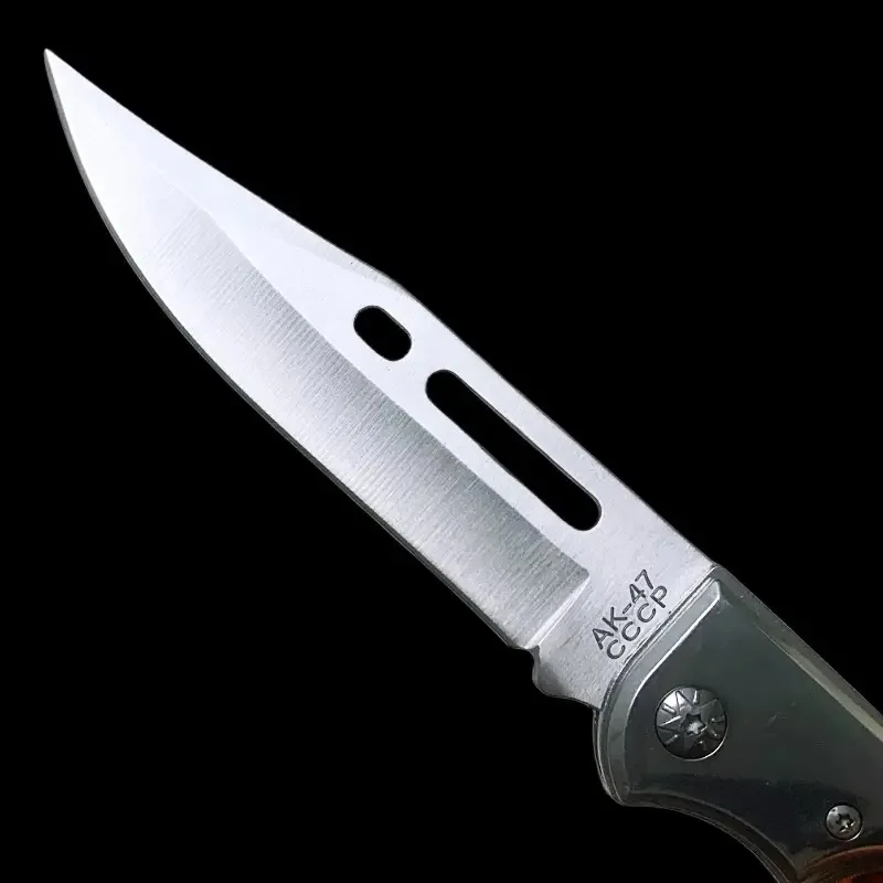 Folding Knife Outdoor Portable Knife Camping Survival Stainless Steel Easy to Carry Home Kitchen High Hardness