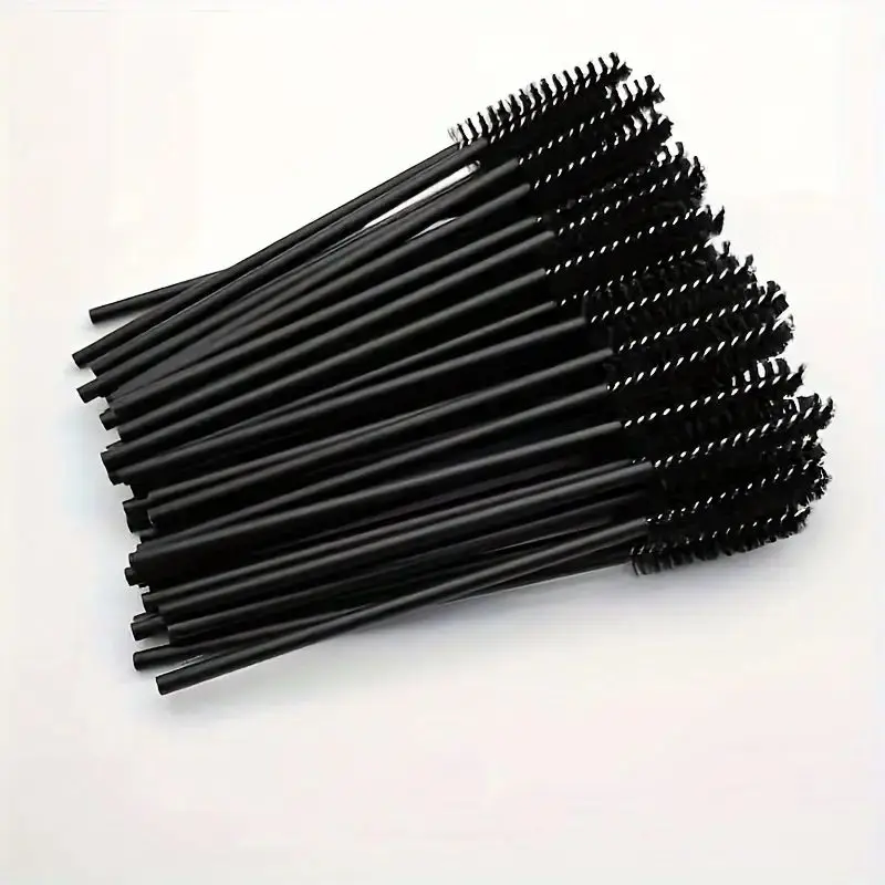 Set Of 50 Eyelash Wand Applicator, Eyelash Extension Cord, Women’s Makeup Tool, Portable Makeup Brush, Eyelash Beauty Tool