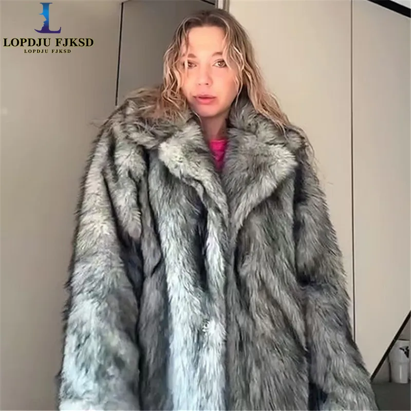 Women's Winter 2026 Faux Fur Jacket Trendy Stand up Collar Snap Waistcoat Outerwear Fashion Top