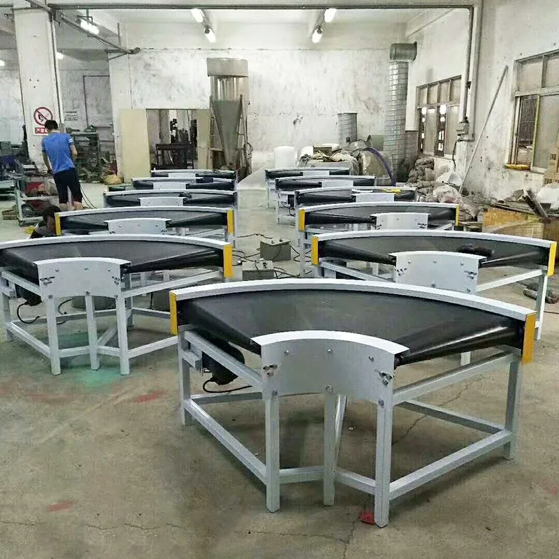 Core Engine Component Drum Motor Powered Ribbed Belt Roller Conveyor New Gearbox for Food Usage in Manufacturing Plants