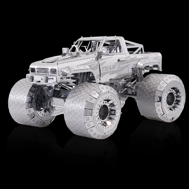 Zestaw metalowych modeli 3D DIY Puzzle Gra logiczna dla nastolatków Ręcznie robiony zestaw Off-Road Duży rower Zabawki dla dzieci Prezent urodzinowy