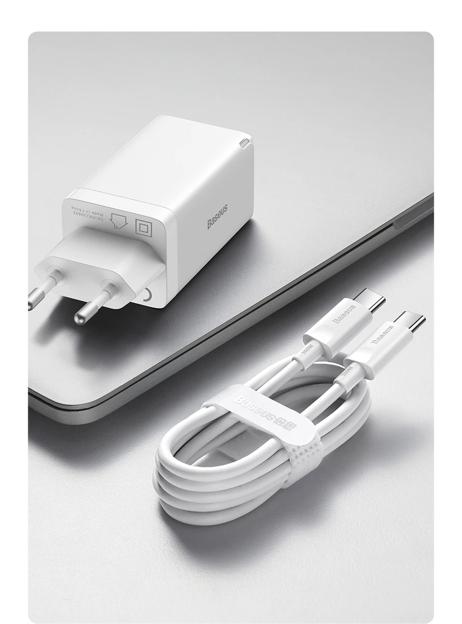 Baseus 65W GaN Charger Quick Charge Type C PD QC Charger USB Charger Portable Fast Charger For Laptop iPhone 17 16 15 14 13 Pro