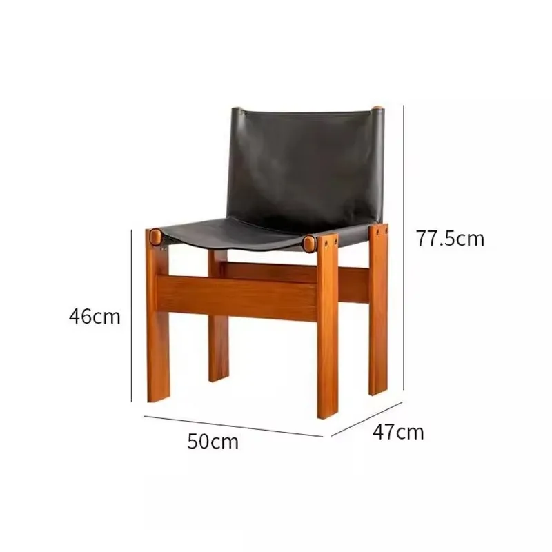 Nordic Comfortable Dining Chair Ergonomic Garden Modern Luxury Dining Chair Trendy Wood Chaises Salle À Manger Kitchen Furniture