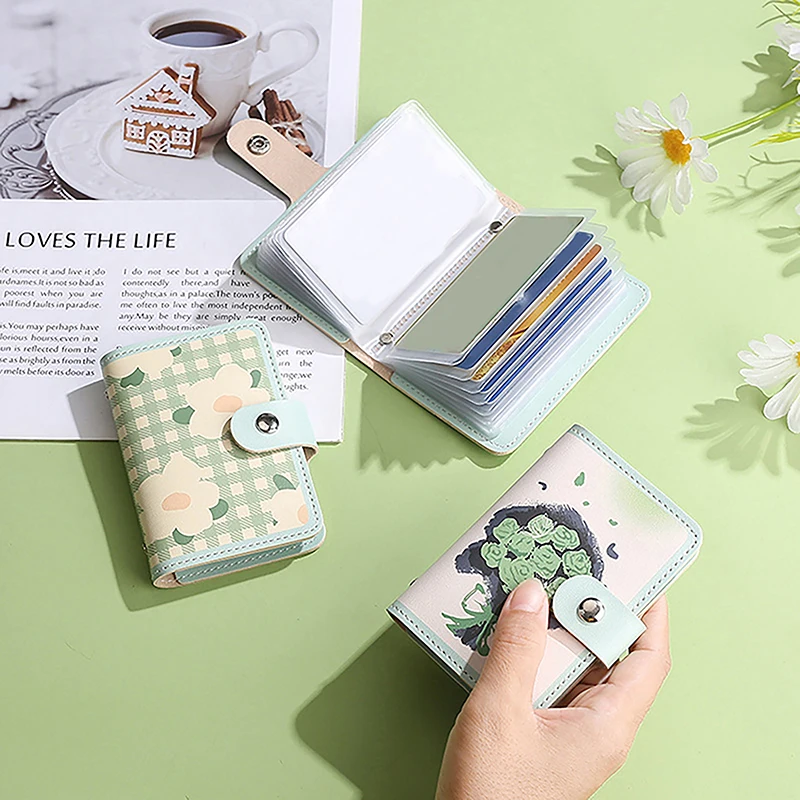 22 Card Package Simple Beautiful Storage Cartoon Portable Household Multiple Slots Universal Wear-resistant Card Holder