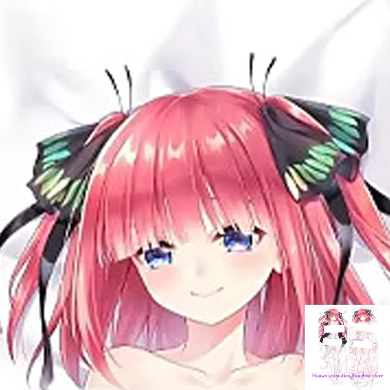 

Anime Dakimakura Pillow Nakano Nino 2-Side Print Pillowcase Hugging Body Cushion Cover Otaku Waifuristmas Decoration 2023