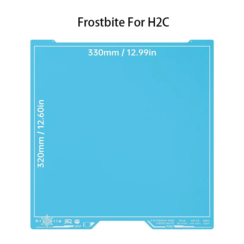 BIQU Panda Build Plate CryoGrip Pro Spring Steel Double Sided for BambuLab P1P P1S P2S A1 X1 H2D 3D Printer Adventurer 5M - Image 17