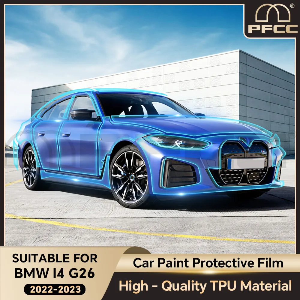 

PPF Pre-Cut PPF Protection Film for BMW i4 G26 2022 2023 Car Clear Decal Kit 3Pcs Transparent Anti Scratch Accessories 8.5thick