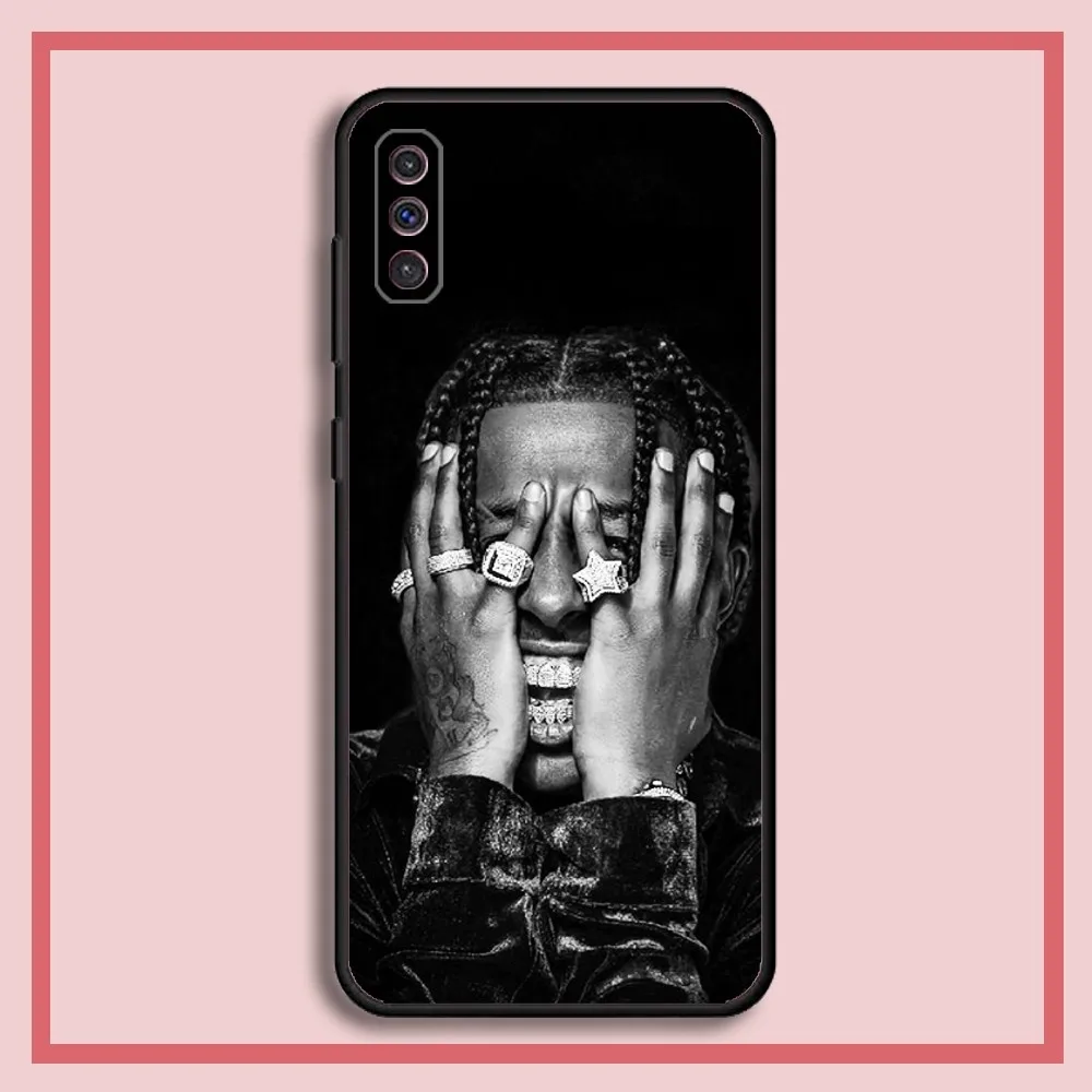 ASAP Rocky Rapper Phone Case For Samsung S23,23,22,30,21,10,9,Note20 Ultra,Lite,Ultra,5G,Plus,FE,Black Soft Case