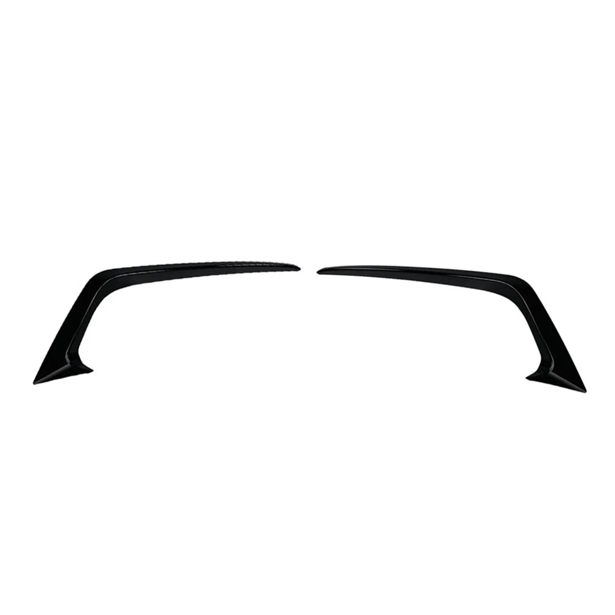 Front Bumper Wind Knife Decoration Fog Lamp Cover Strips Trim for Ford Fiesta ST MK7 MK7.5 2012-2017 Black