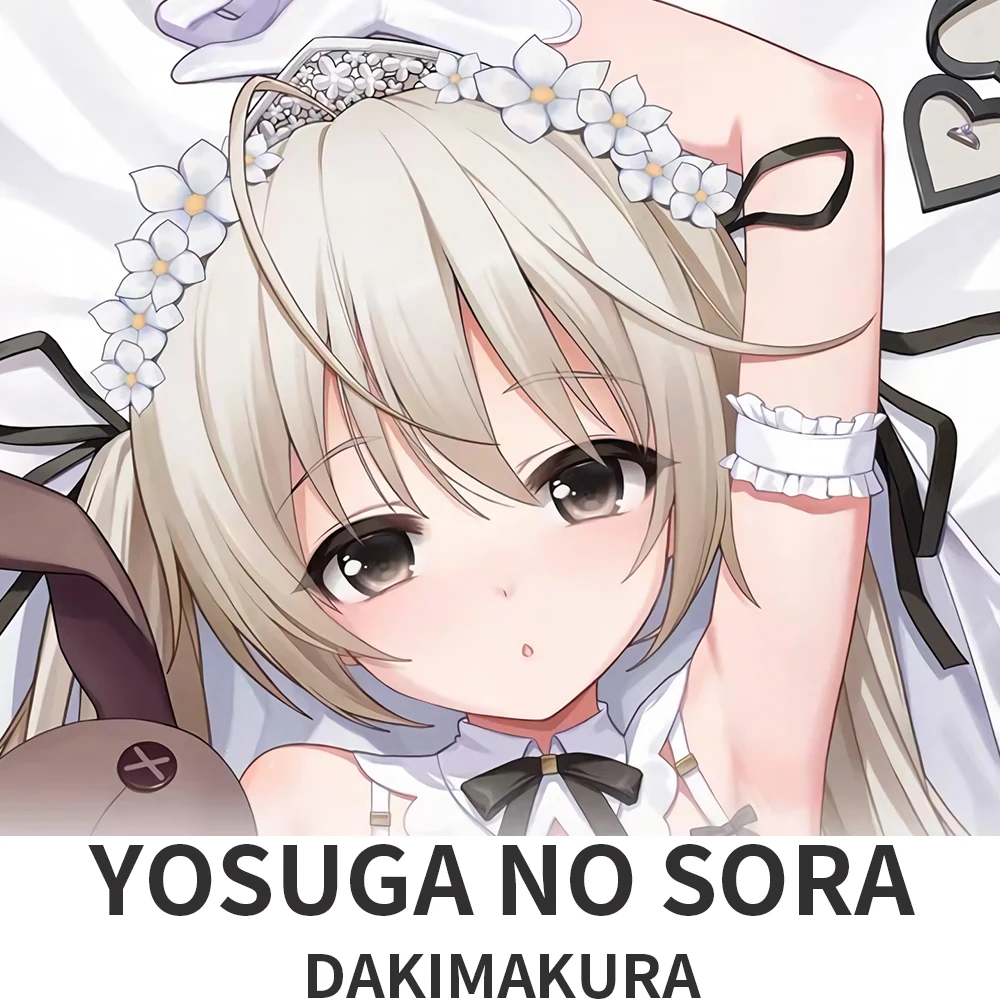 Yosuga no Sora Dakimakura Hugging Body Pillow Case Kasugano Sora Anime Pillow Cushion Cover
