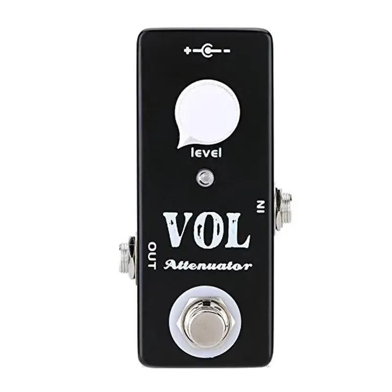 Mosky Pedal De Guitarra VOL ATTENUATOR Distortion Mini Guitar Effect Pedal Footswitch Electric Guitar Bass Musical Instrument