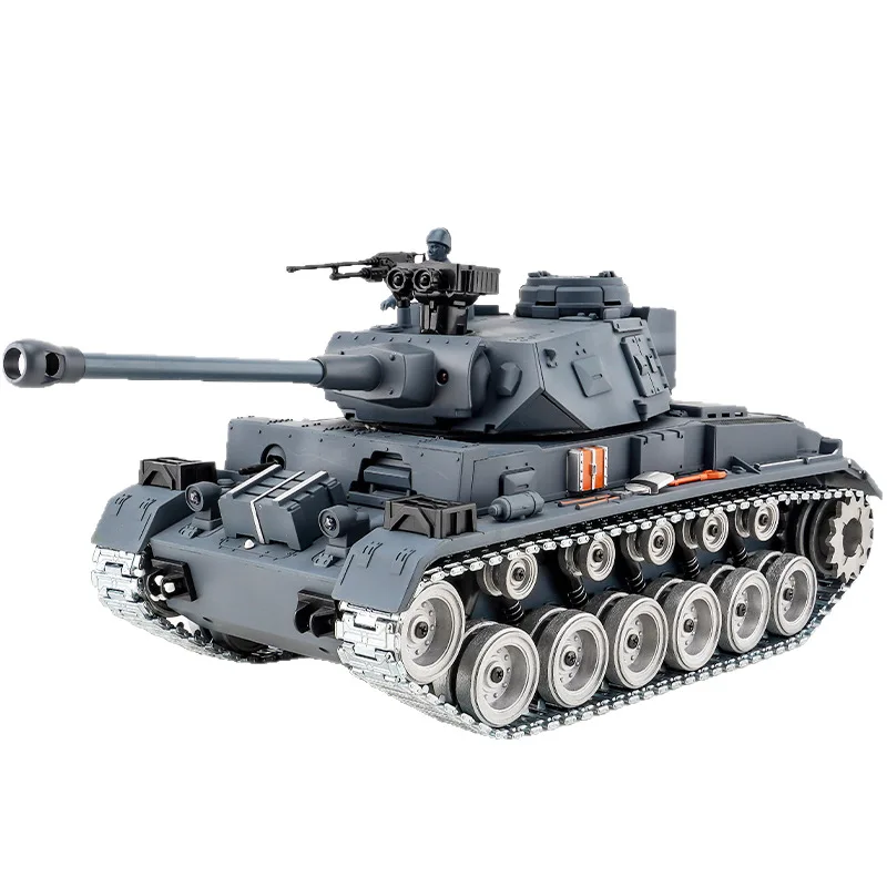 Coisas legais tanques rc engraçado Gift-46cm liga pantera tv rc tanque modelo, pet spray metal pista tanque brinquedo, brinquedos para meninos, chassi robô