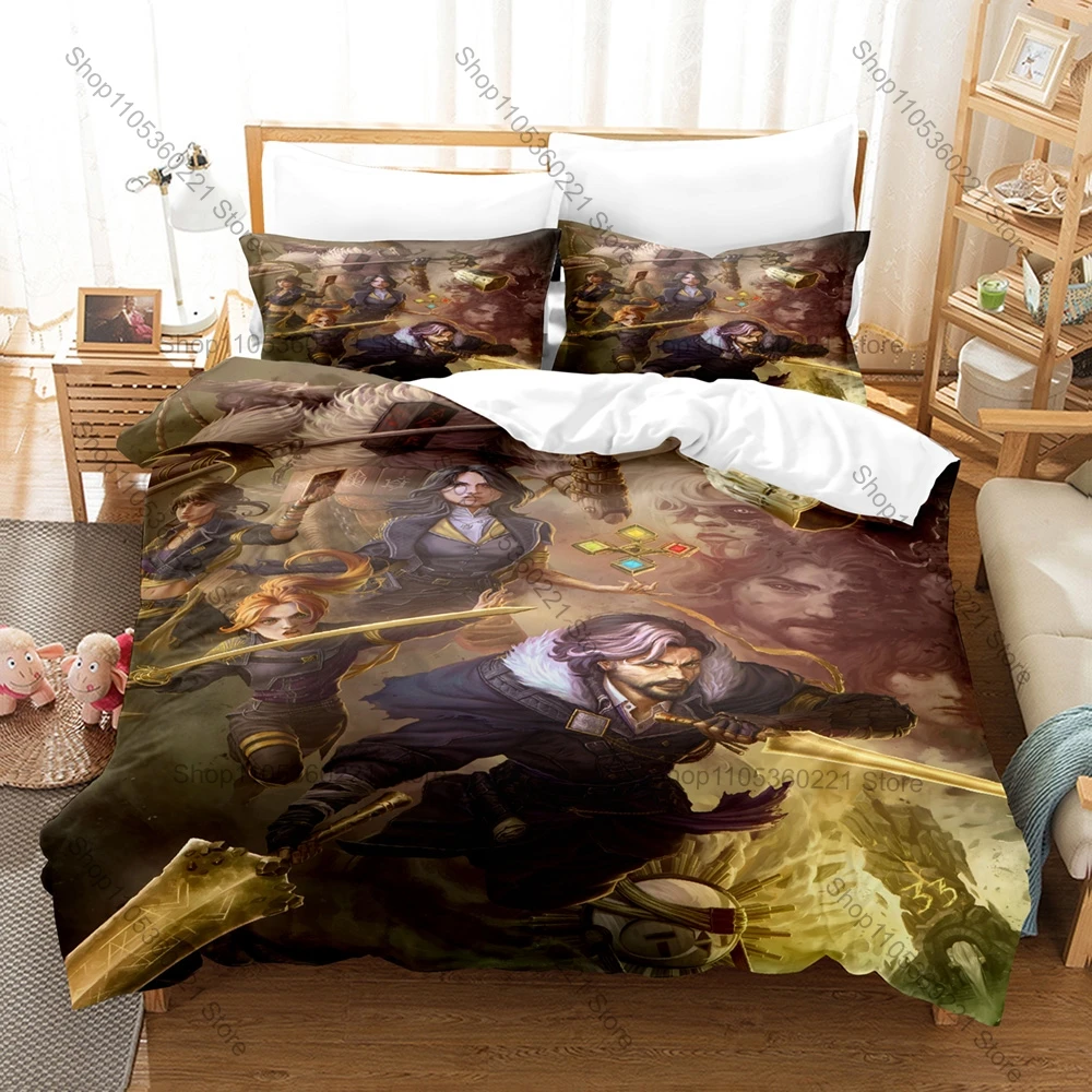Clair Obscur Expedition 33 3-in-1 Bedding Set Soft Microfiber Duvet Cover With Pillowcase Game Printed Bed Sheet Duvet Cover Set