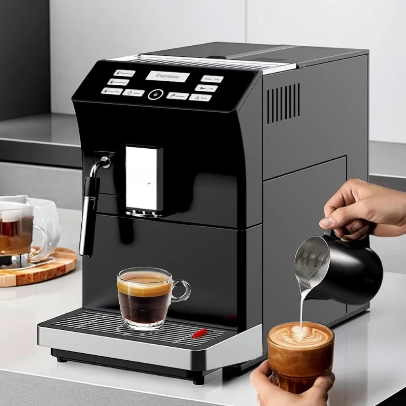 

Home Office Coffee Machine Fully Automatic Button Coffee Machine Espresso Machine Black
