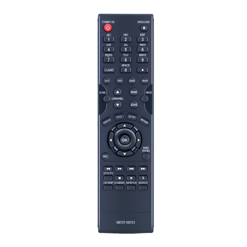 

New NB553 NB555 Universal Remote Control Compatible with Magnavox DVD DVDR VCR Recorder ZC352MW8B - Replacement Remote