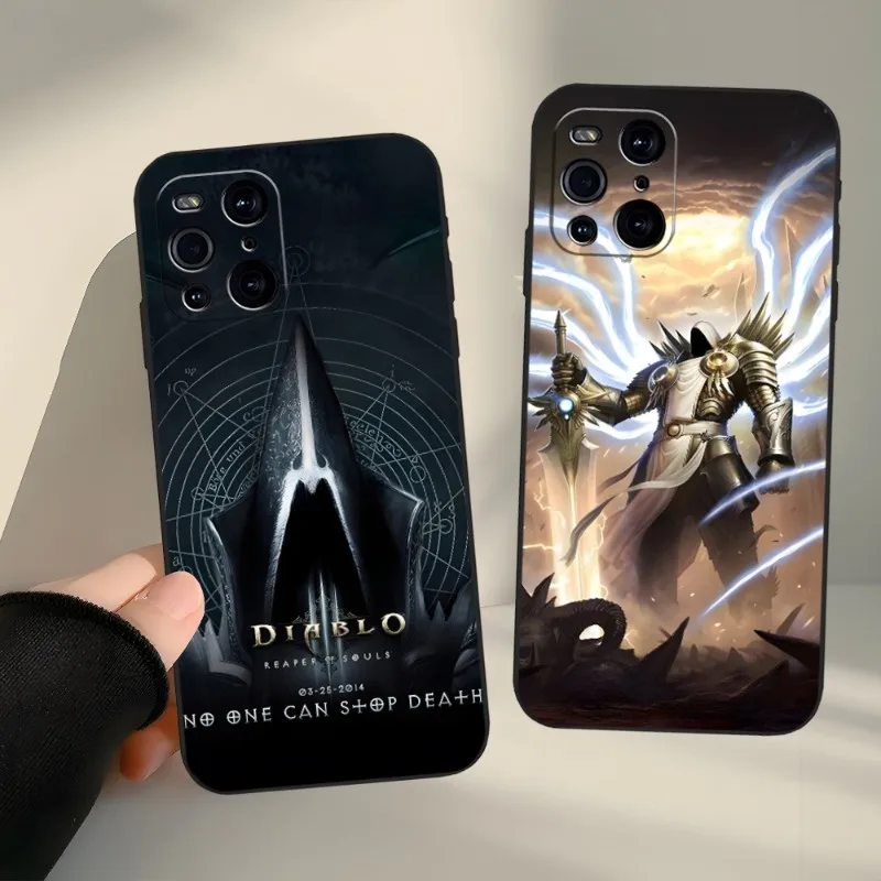 Hot Game Diablo Phone Case For OPPO Reno 6 Pro 7 Find X3 Neo A54 A55 X5 A16 A57 A92 A93 A74 A94 K9 K9S Cover