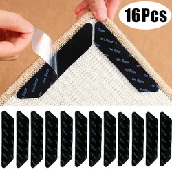 16/8Pcs Anti-Slip Carpet Sticker Self Adhesive Washable Rug Gripper Bath Mats Prevent Sliding Pads for Kitchen Bathroom Hallway