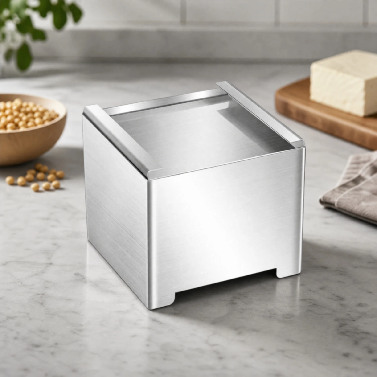 Food Press Sturdy Tofu Making Mold with Pressing Plate Kitchen Tool Long-Lasting for Soy Recipe Enthusiasts