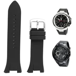 New Silicone Watchband Special for Armani AX1803 AX1802 AX1040 AX1050 Men Watch High Quality Strap 32*14mm Bracelet