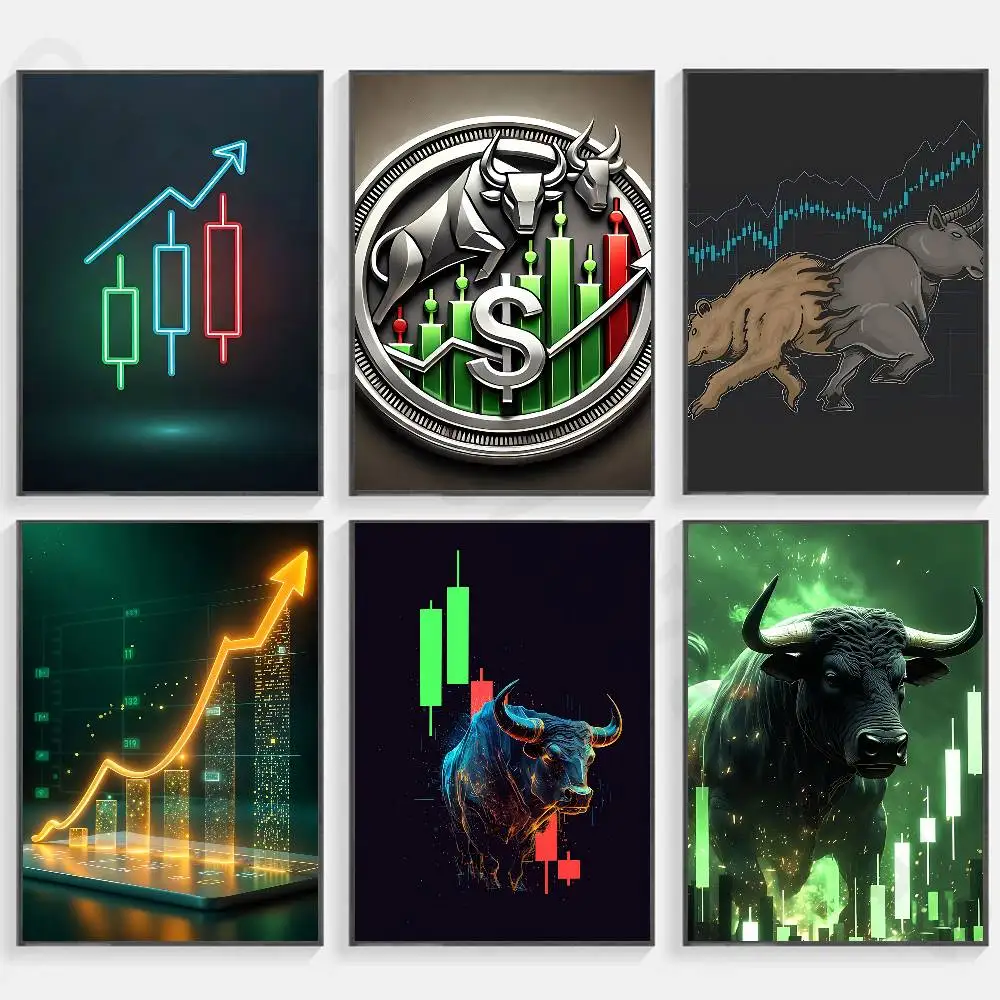 Day Trading Day Trader new group Poster HD home decor sticky wall waterproof home living room bar aesthetic decor