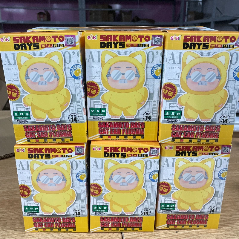 

Новый EAKI, 100% оригинальная серия Sakamoto Days Cat Paradise Party, слепая коробка, плюшевая игрушка-аниме, коллекция периферийных устройств, подарок для фанатов