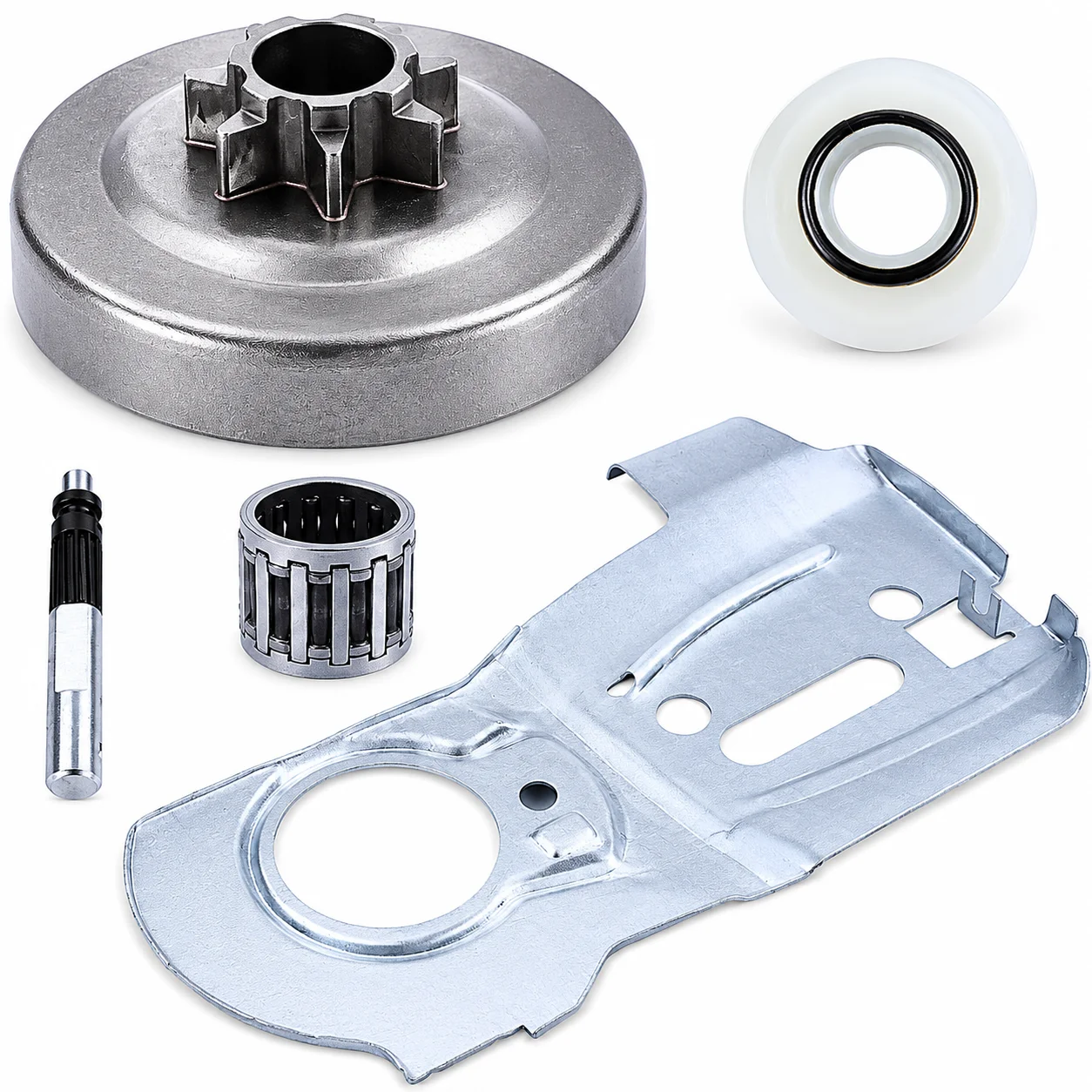 Oil Pump Piston Worm Gear Guide Bar 7T Clutch Kit For Husqvarna 340 345 350 Chainsaw 503875701 578097901 5039321-01 5371548-01