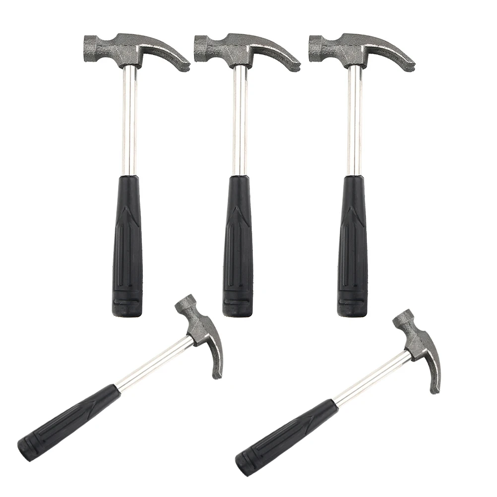 

5pcs Claw Hammer Mini Lightweight Portable Craft Hammers Plastic Tools For Repair Install Outdoor Car Maintenance DIY Hand Tools