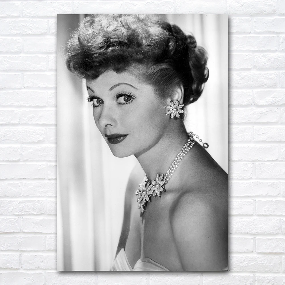 Canvas Paintings Lucille Désirée Ball Posters Black and White Wall Art Prints Picture for Bedroom Home Decor No Frame