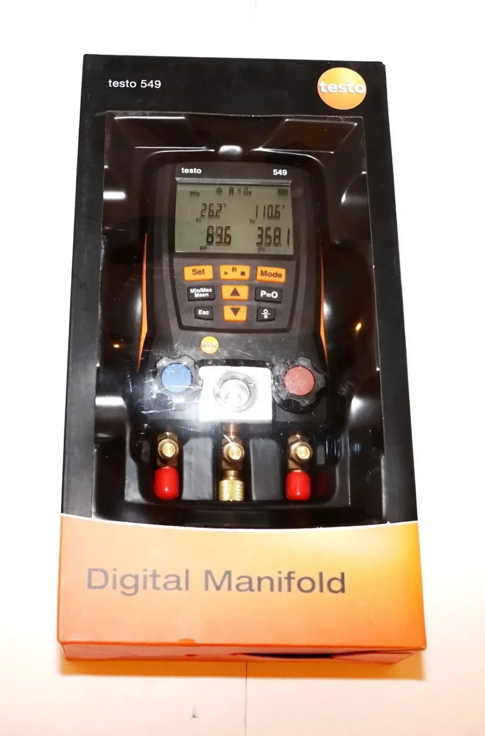 Testo 549 Original Digital Manifold Meter Air Conditioner Refrigerant Pressure Gauge