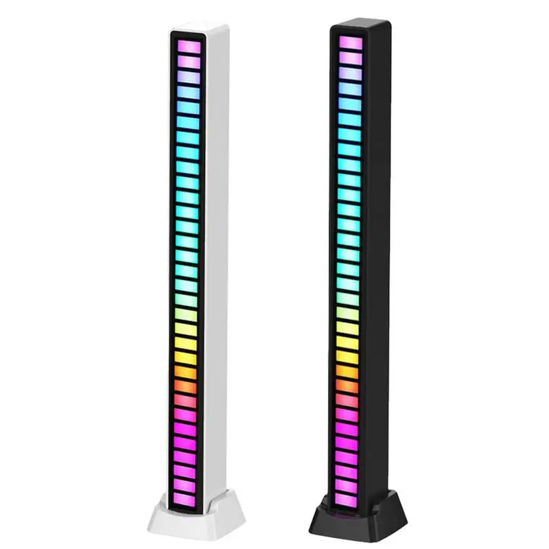 RGB Voice-Activated Rhythm Light Voice Activated Pickup RGB Led Light Creative Colorful LED Ambient Light With 18 Modes Music