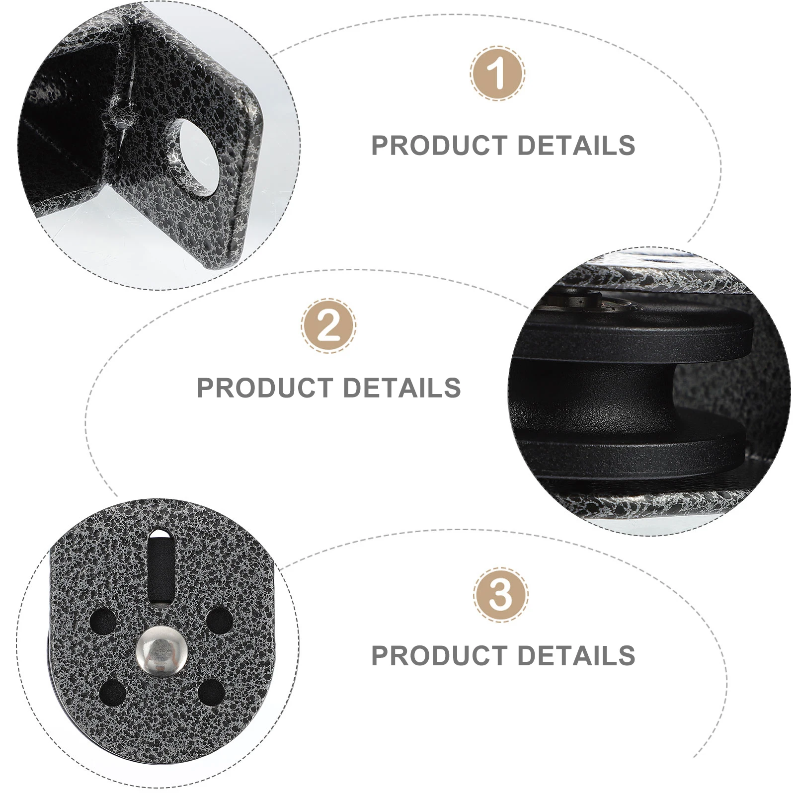 

2Pcs Fitness Lifting Pulley Bearing Pulley Mute Wheel Stable Structure Smooth Round Shaft Wear Resistant