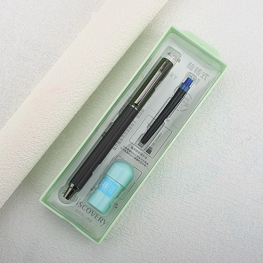 Limited Edition Color ! Rotary Type 3537 Fountain Pen EF/0.38MM Nib with Ink Converter Writing Gift Pen