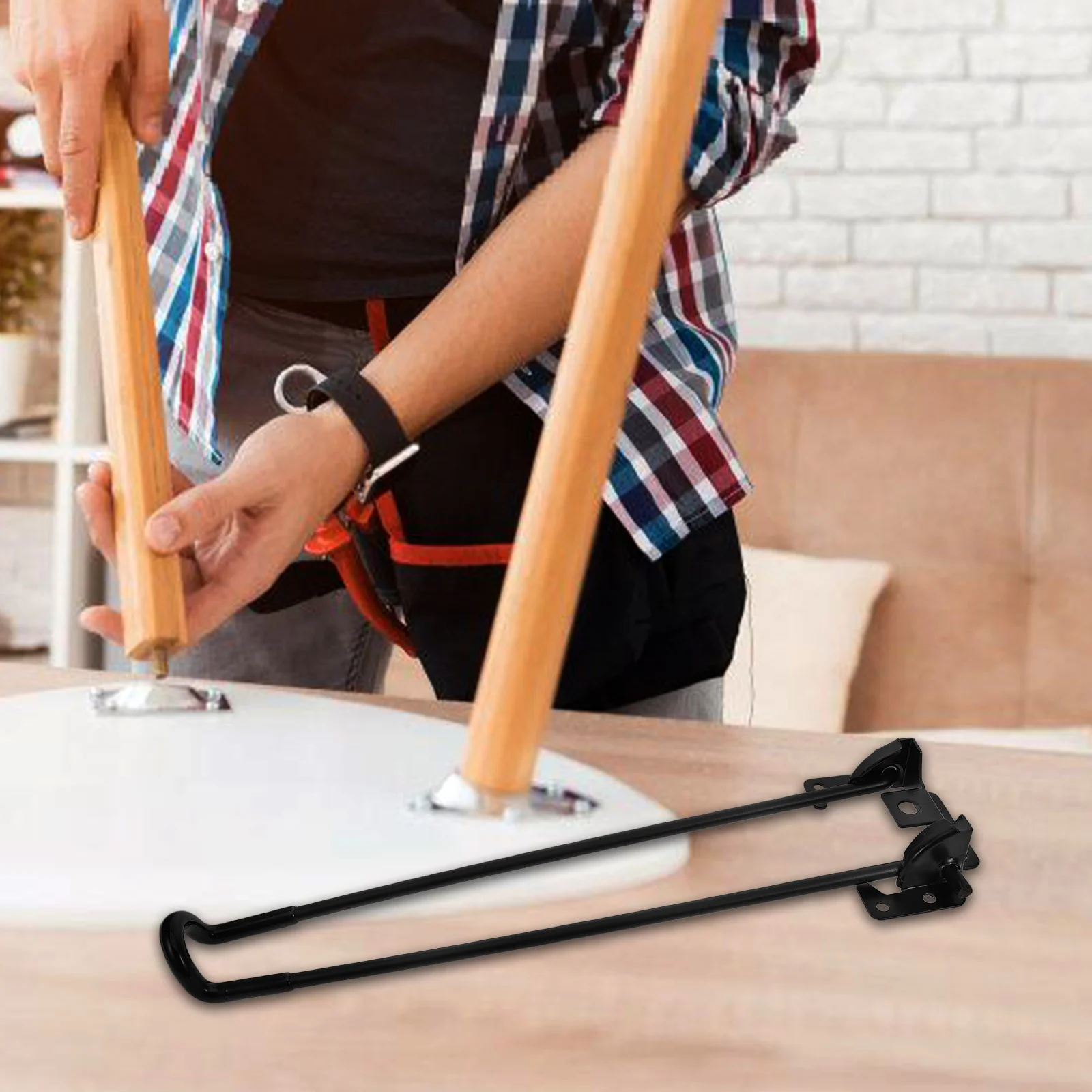 

Foldable Hairpin Table Legs Heavy Duty Metal Folding Legs for Desk Coffee Table Nightstand Furniture Support Bracket