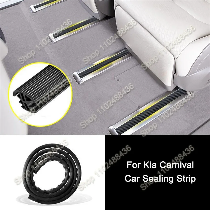 For Kia Carnival Sedona KA4 2021 2022 2023 middle row seat track sealing strip rubber seal car sealing strip seat track