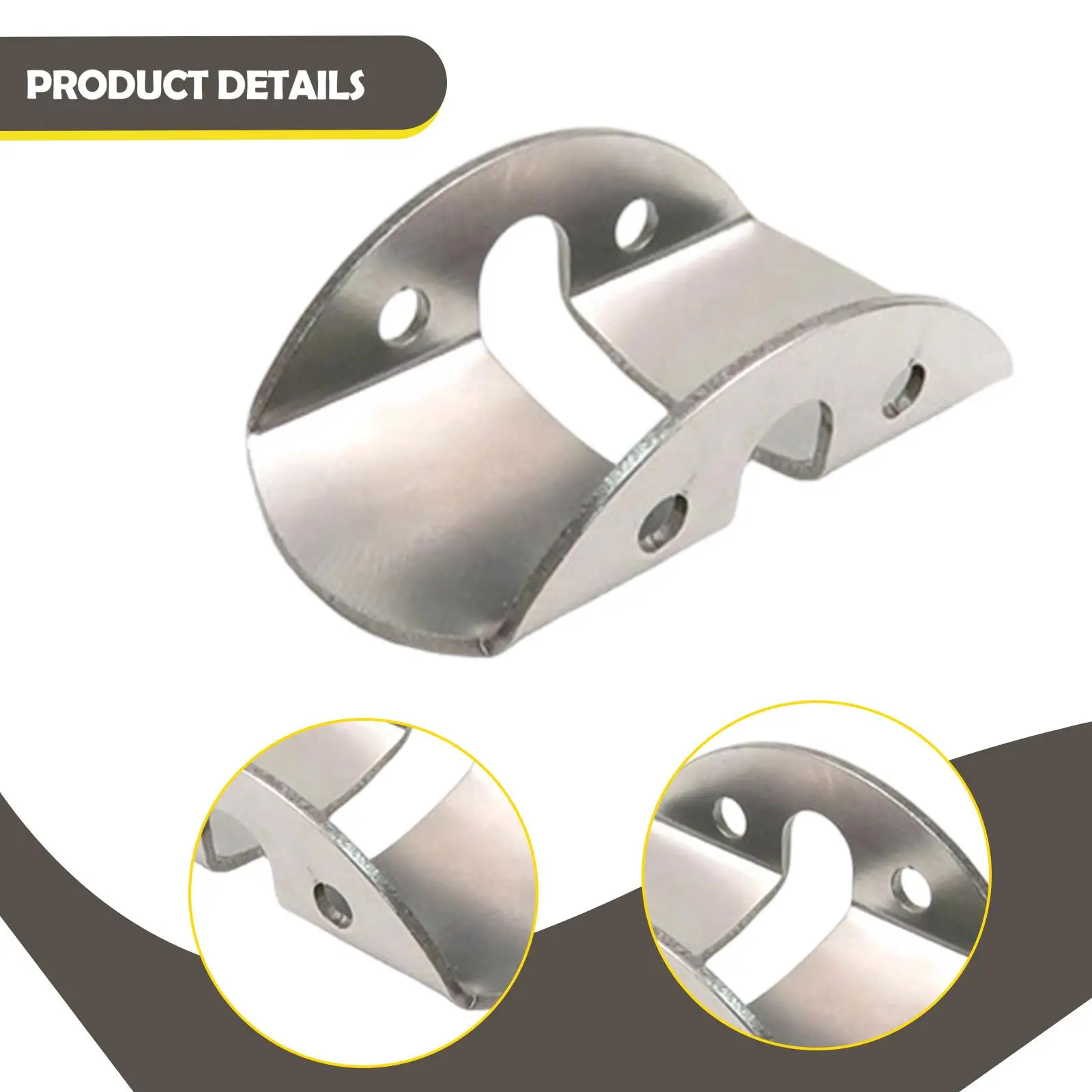 Scuba Side Mount Tank Holder Lightweight,Replace Bracket, Professional Repair Part Sturdy Pad Clamp Accessory Stainless Steel