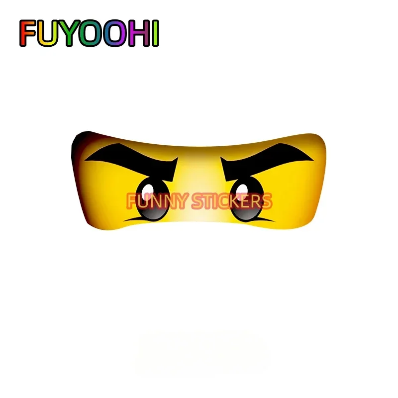 FUYOOHI Funny Decals Cute Cartoon Eyes Anime Girl Eyes Electric Car Motorcycle Computer Case Decoration Stickers